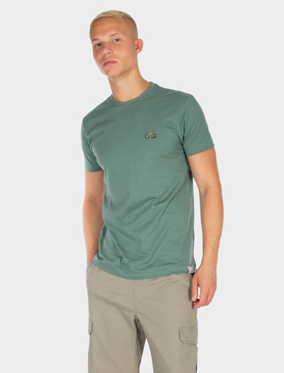 T-Shirt Peaceride Emb Jungle Green von Iroedaily.