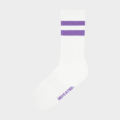 Sport Socks Ullevi Stripes Paisley Purple von Dedicated Brand.