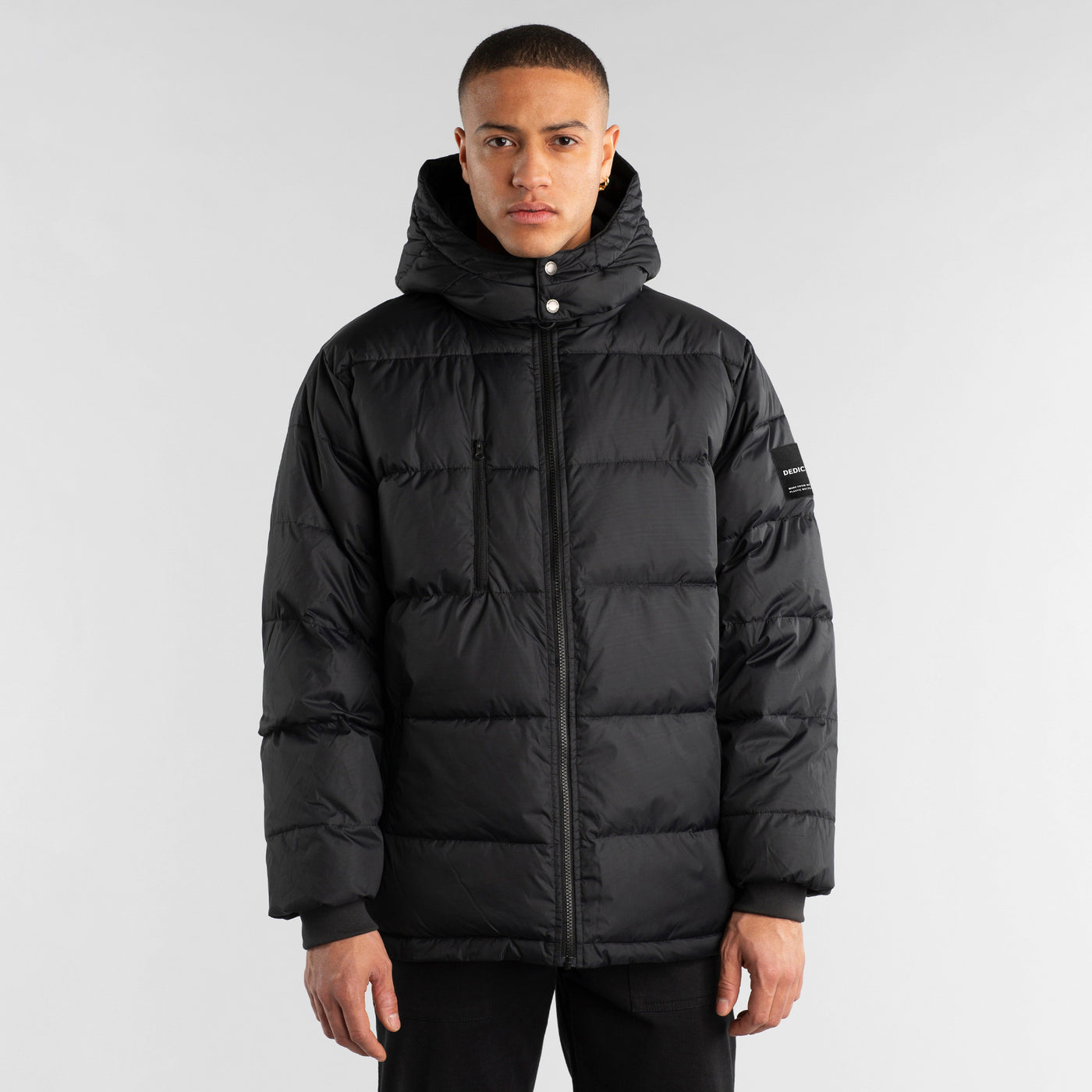 Puffer Jacket Dundret Black in schwarz von Dedicated Brand.