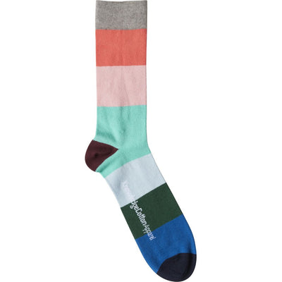 Knowledge Cotton Apparel - Timber 2 Pack Striped Socks Total Eclipse. Nachhaltige Bekleidung für Männer. Bio, fair & vegan. green.in.pieces